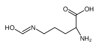 D-Ornithine, N5-formyl- (9CI) structure