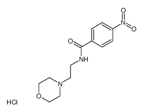 4-nitro-benzoic acid-(2-morpholino-ethylamide), hydrochloride结构式