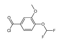 4-difluoromethoxy-3-methoxy-benzoyl chloride Structure