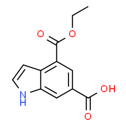 4-(ethoxycarbonyl)-1H-indole-6-carboxylic acid picture