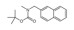 tert-butyl N-methyl-N-(naphthalen-2-ylmethyl)carbamate结构式