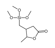 5-methyl-4-(trimethoxysilylmethyl)oxolan-2-one结构式