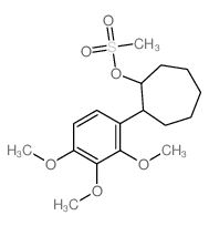 Cycloheptanol,2-(2,3,4-trimethoxyphenyl)-, methanesulfonate, trans- (8CI)结构式