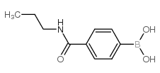 (4-(Propylcarbamoyl)phenyl)boronic acid structure