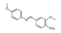 3,4'-Dimethoxy-4-aminoazobenzene Structure
