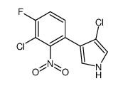 3-chloro-4-(3-chloro-4-fluoro-2-nitrophenyl)-1H-pyrrole结构式