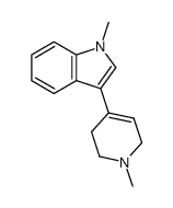 1-methyl-3-(1-methyl-1,2,3,6-tetrahydro-pyridin-4-yl)-indole Structure