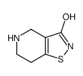 4,5,6,7-tetrahydro-[1,2]thiazolo[4,5-c]pyridin-3-one结构式