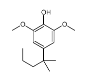 2,6-dimethoxy-4-(2-methylpentan-2-yl)phenol Structure