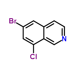 6-Bromo-8-chloroisoquinoline structure