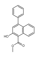 2-hydroxy-4-phenyl-1-naphthoic acid methyl ester结构式