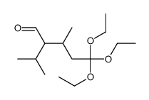 5,5,5-triethoxy-3-methyl-2-propan-2-ylpentanal结构式