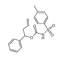 1-phenylbut-3-enyl tosylcarbamate Structure