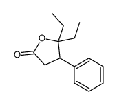 5,5-diethyl-4-phenyloxolan-2-one结构式