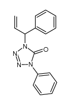 1-phenyl-4-(1-phenylprop-2-enyl)-tetrazol-5-one结构式