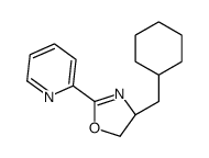 (4S)-4-(cyclohexylmethyl)-2-pyridin-2-yl-4,5-dihydro-1,3-oxazole Structure