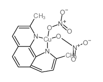copper,2,9-dimethyl-1,10-phenanthroline,nitric acid Structure