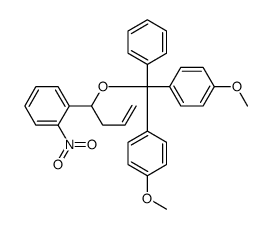 1-[1-[bis(4-methoxyphenyl)-phenylmethoxy]but-3-enyl]-2-nitrobenzene结构式