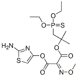 Diethylthiophosphoryl (2-aminothiazole-4-yl)-2-(tert-butoxycarbonyl)-methoxy iminoacetate structure