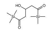 3-hydroxy-1,5-bis(trimethylsilyl)pentane-1,5-dione结构式