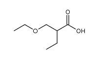 2-ethoxymethyl-butyric acid Structure