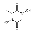 2,5-Piperazinedione,1,4-dihydroxy-3-methyl- Structure