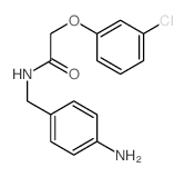 Acetamide,N-[(4-aminophenyl)methyl]-2-(3-chlorophenoxy)- structure