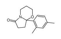 8a-(2,4-dimethylphenyl)-3,4,7,8-tetrahydro-2H-pyrrolo[2,1-b][1,3]oxazin-6-one结构式
