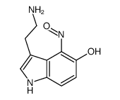 3-(2-aminoethyl)-4-nitroso-1H-indol-5-ol结构式