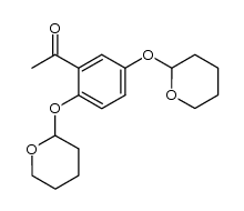 2',5'-bis(3,4,5,6-tetrahydro-2H-pyran-2-yloxy)acetophenone结构式
