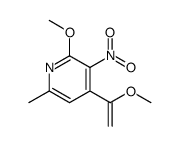 2-METHOXY-4-(1-METHOXYVINYL)-6-METHYL-3-NITROPYRIDINE结构式