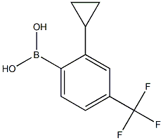 (2-cyclopropyl-4-(trifluoromethyl)phenyl)boronic acid Structure