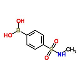 (4-(N-甲基氨磺酰)苯基)硼酸结构式