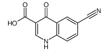 3-Quinolinecarboxylicacid,6-cyano-4-hydroxy-(9CI)结构式