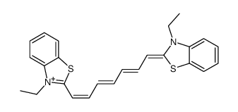 3,3'-diethylthiatricarbocyanine Structure