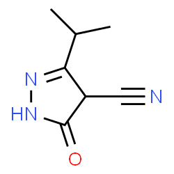 2-Pyrazoline-4-carbonitrile,3-isopropyl-5-oxo-(8CI)结构式