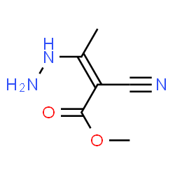 Crotonic acid,2-cyano-3-hydrazino-,methyl ester (8CI) Structure