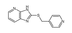 2-pyridin-4-ylmethylsulfanyl-3H-imidazo[4,5-b]pyridine Structure