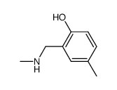 Phenol, 4-methyl-2-[(methylamino)methyl]- (9CI) structure