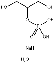 Sodium 1,3-dihydroxypropan-2-yl phosphate hydrate(2:1:4) Structure