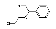 [2-bromo-1-(2-chloro-ethoxy)-ethyl]-benzene结构式