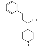 3-phenyl-1-piperidin-4-ylpropan-1-ol结构式