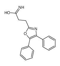 3-(4,5-diphenyl-1,3-oxazol-2-yl)propanamide Structure