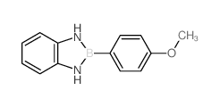 8-(4-methoxyphenyl)-7,9-diaza-8-borabicyclo[4.3.0]nona-1,3,5-triene结构式