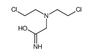 2-[bis(2-chloroethyl)amino]acetamide Structure
