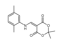 5-{[(2,5-dimethylphenyl)amino]methylene}-2,2-dimethyl-1,3-dioxane-4,6-dione结构式