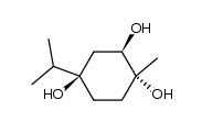 (1R,2R,4R)-1-methyl-4-(1-methylethyl)-1,2,4-cyclohexanetriol结构式