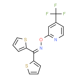 METHANONE, DI-2-THIENYL-, O-[4-(TRIFLUOROMETHYL)-2-PYRIDINYL]OXIME结构式