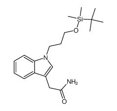 2-{1-[3-(tert-Butyl-dimethyl-silanyloxy)-propyl]-1H-indol-3-yl}-acetamide Structure