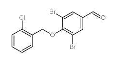3,5-DIBROMO-4-[(2-CHLOROBENZYL)OXY]BENZALDEHYDE结构式